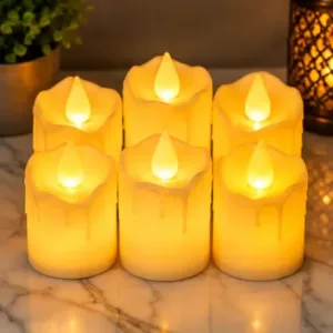 LED Candle Lights – Pack of 6 Decorative Diwali Candle Lamps ( default, OS )