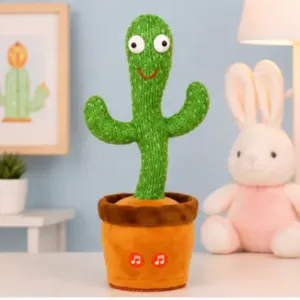 Dancing Musical Cactus Toy – Singing, Dancing Plush Interactive Sound Toy for Kids ( green, OS )