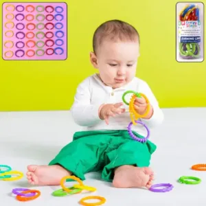 Baby Learning Links – 36 Pc Colorful Interlocking Educational Toy Set ( default, OS )