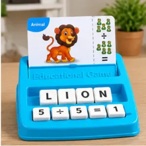 2 in 1 Educational Flash Card Matching & Spelling Brain Game for Kids ( multicolor, OS )