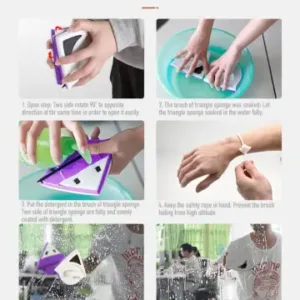 Triangle Magnetic Glass Cleaner – Home Improvement ( default, OS )