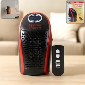 400W Wall Plug Room Heater – Compact Electric Heater with Remote Control ( default, OS )