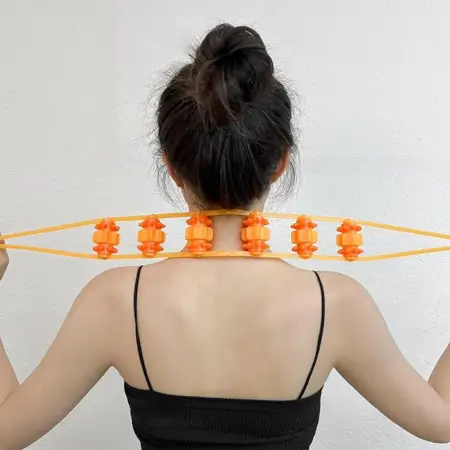 IQc26HmSWzCjNBe9n793ZKsQJqhJcoSUNUuC27FF.webp Manual Back Massage Roller Rope | 6-Wheel Body Massager for Neck, Shoulder & Muscle Pain Relief ( default, OS )