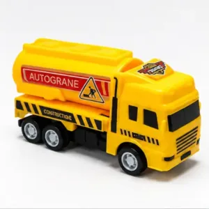Aravish Pack of 6 Friction Power Wheels Construction Truck Toy Set ( yellow, OS )