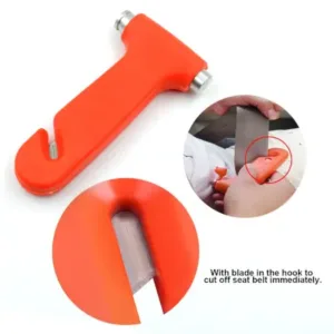 Car Safety Hammer Emergency Rescue Tool Window Breaker & Seatbelt Cutter ( default, Standard ).