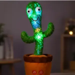 Dancing Musical Cactus Toy – Singing, Dancing Plush Interactive Sound Toy for Kids ( green, OS )