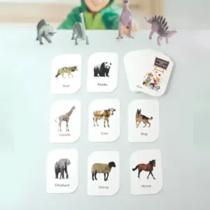 32-Piece Animal Flash Cards Set – Educational Learning Cards ( default, Standard )