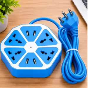 Universal Multi Plug Power Strip with 4 USB Charging Ports and 1.5 Meter Cable ( default, OS )