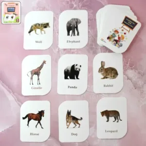 32-Piece Animal Flash Cards Set – Educational Learning Cards ( default, Standard )