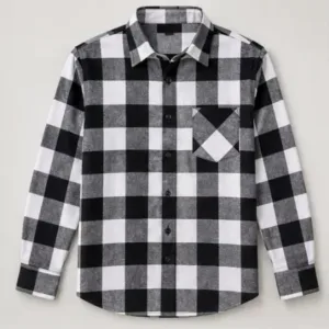 Boys Stylish Checkered Cotton Casual Winter Shirt – Full Sleeve ( default, 14-15 Years )