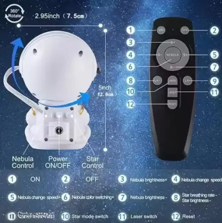 c0pL9SdqsZISNYgdrZSx7hCXOg7yySehWaS55mwQ.webp Astronaut Galaxy Projector Night Light 360 Degree Rotating Nebula Star LED Lamp with Remote Timer for Kids Bedroom and Home Decor ( default, Standard )