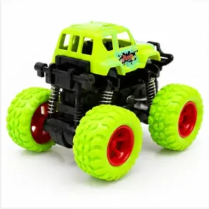 Strong Mini Monster Pull Back Car for Kids, 4 Wheel Drive Stunt Car Pack of 2 ( multicolor, OS )