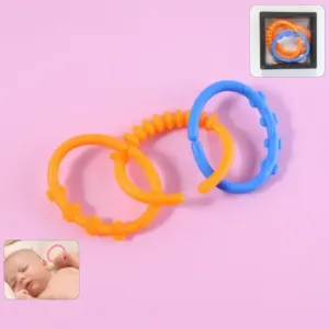 Baby Learning Links Set – 3-Piece Colorful Interlocking Educational Toy ( default, OS )