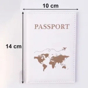 Travel Passport Holder Wallet – Compact Multi-Compartment Organizer with Zip Closure 1pc ( default, OS )