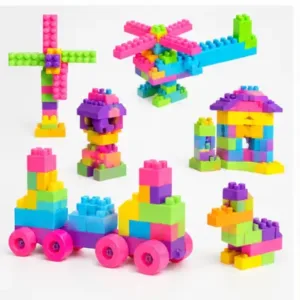125-Piece Colorful Building Blocks Set for Kids – Creative Educational Construction Toy ( default, OS )