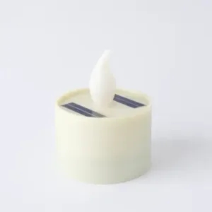Solar Powered LED Flameless Candle Light Eco-Friendly Flickering Candle Lamp for Home Temple Outdoor Decor and Festive Decoration (1 Pc) ( default, Standard )