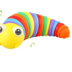 Colorful Finger Slug Toy – Multicolor Stretchable Caterpillar Fidget Toy for Kids ( multicolor, OS )