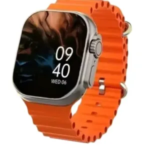 T800/900 Ultra Wireless Charging Watch – Orange Band ( default, OS )
