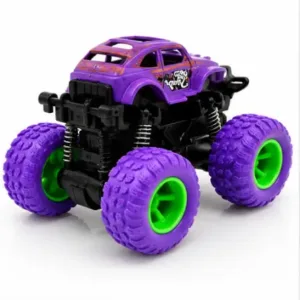 Strong Mini Monster Pull Back Car for Kids, 4 Wheel Drive Stunt Car Pack of 2 ( multicolor, OS )