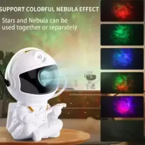 Astronaut Galaxy Projector Night Light 360 Degree Rotating Nebula Star LED Lamp with Remote Timer for Kids Bedroom and Home Decor ( default, Standard )