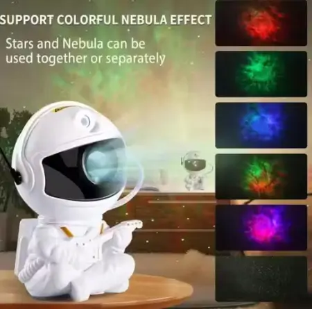 rJAr0jjteYTuVHwNh8Yv8kSTxy0JixDyqL3prWNc.webp Astronaut Galaxy Projector Night Light 360 Degree Rotating Nebula Star LED Lamp with Remote Timer for Kids Bedroom and Home Decor ( default, Standard )