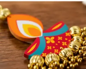 Handcrafted Diya Hanging – Set of 5, 6 Inch Diwali Wall Décor ( default, OS )