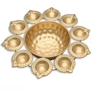 Decor Diya Shape Flower Decorative Urli Bowl – Home Decor ( default, OS )