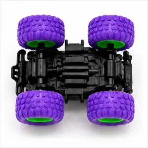 Strong Mini Monster Pull Back Car for Kids, 4 Wheel Drive Stunt Car Pack of 2 ( multicolor, OS )