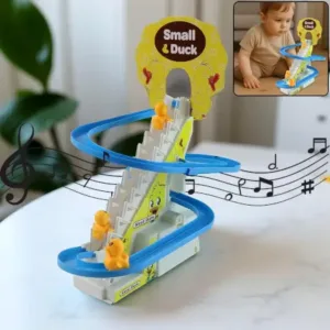 Duck Climb Stairs Toy – Electric Musical Duck Climbing Track with Lights for Kids ( default, OS )