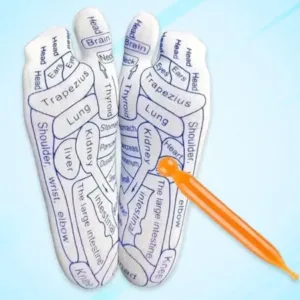 Reflexology Acupressure Socks Set – Foot Massage Therapy Socks with Massage Stick for Relaxation & Wellness ( default, OS )