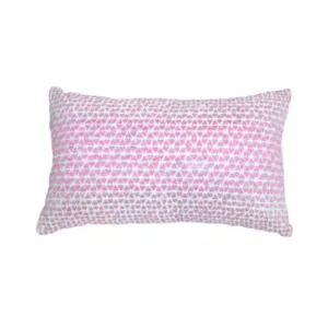Pink Aura Handcrafted Embroidered Pillow Cover ( pink, OneSize )